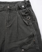 Multi Pocket Wide Cargo Pants