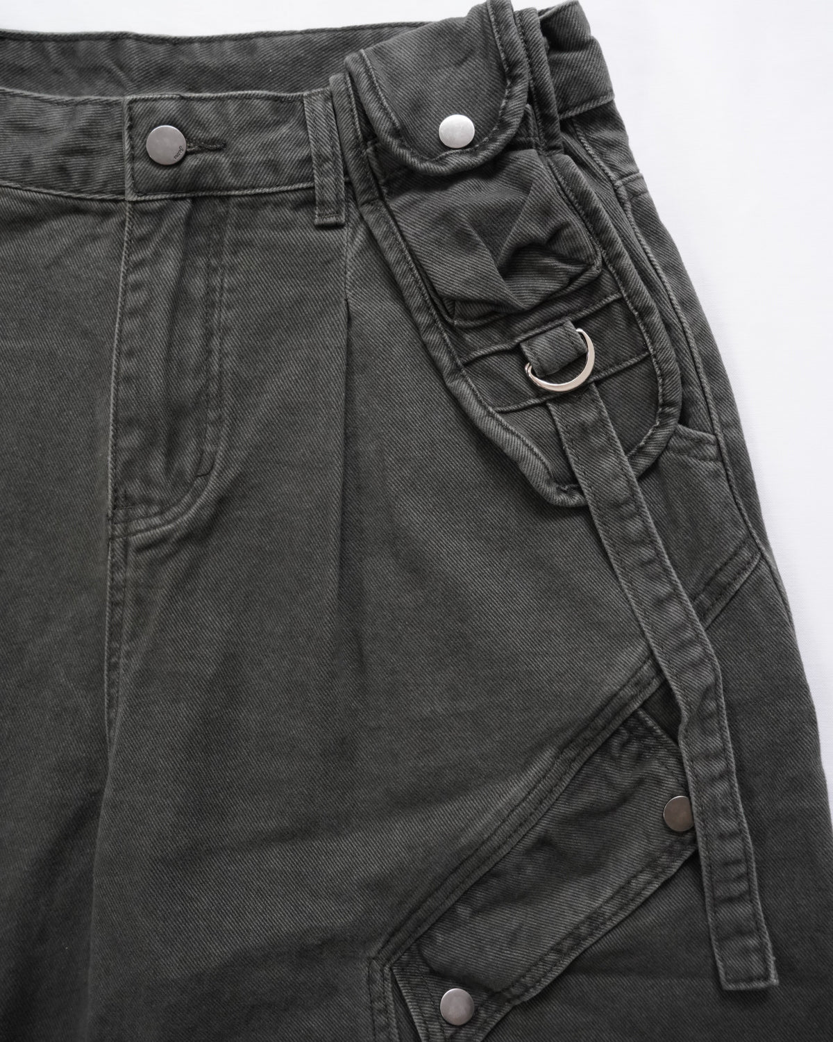 Multi Pocket Wide Cargo Pants