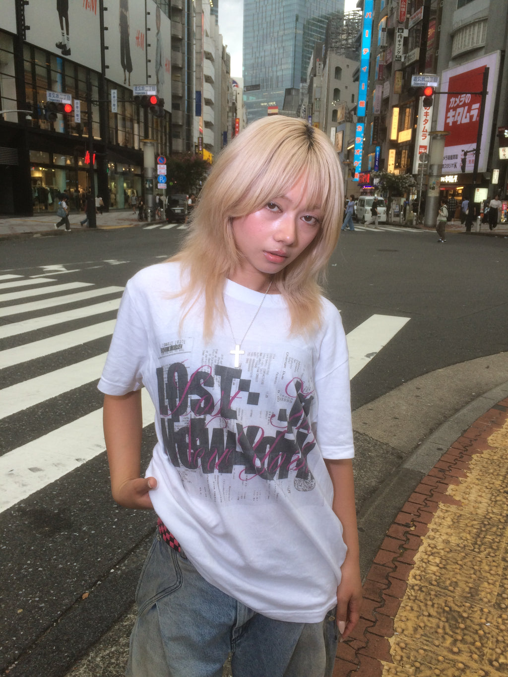 mosaic brand×Lost in New York limited edition design2 T-shirt