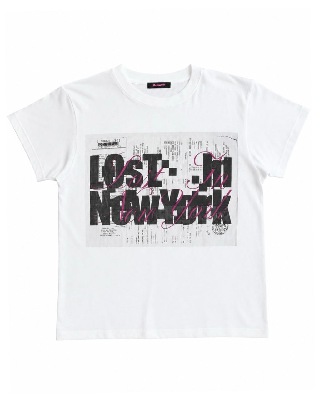 mosaic brand×Lost in New York limited edition design2 T-shirt