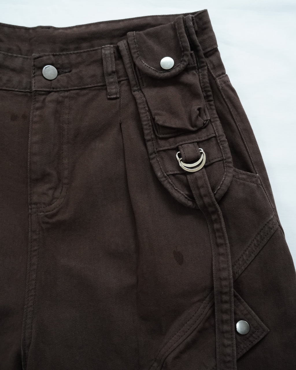 Multi Pocket Wide Cargo Pants