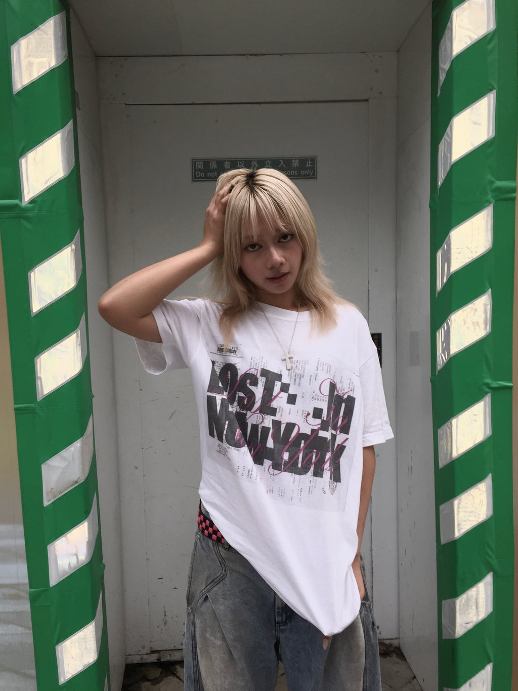 mosaic brand×Lost in New York limited edition design2 T-shirt