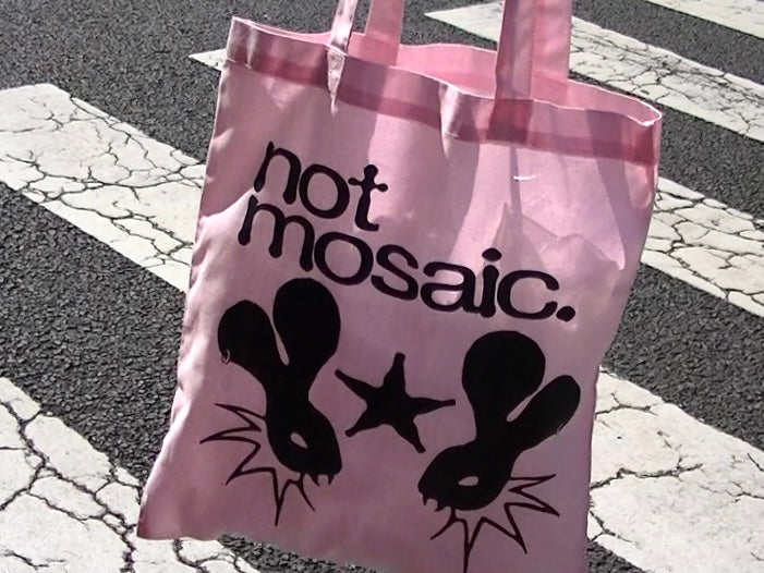 not mosaic tote bag
