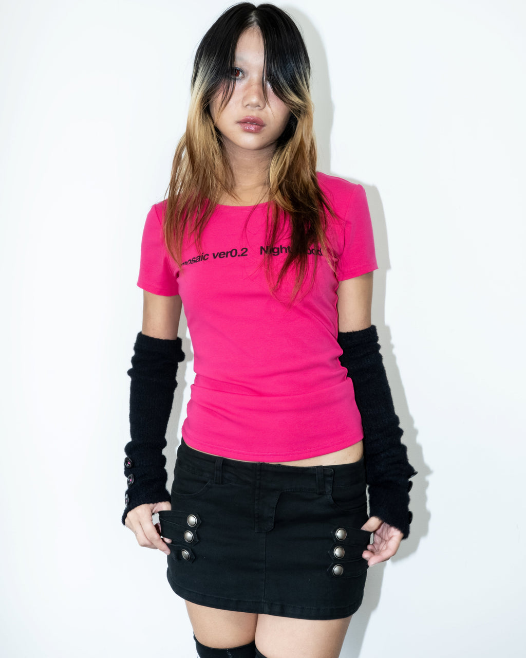 mosaic ver0.2 Night Mood Logo Tee&Knit Arm Cover