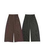 Multi Pocket Wide Cargo Pants