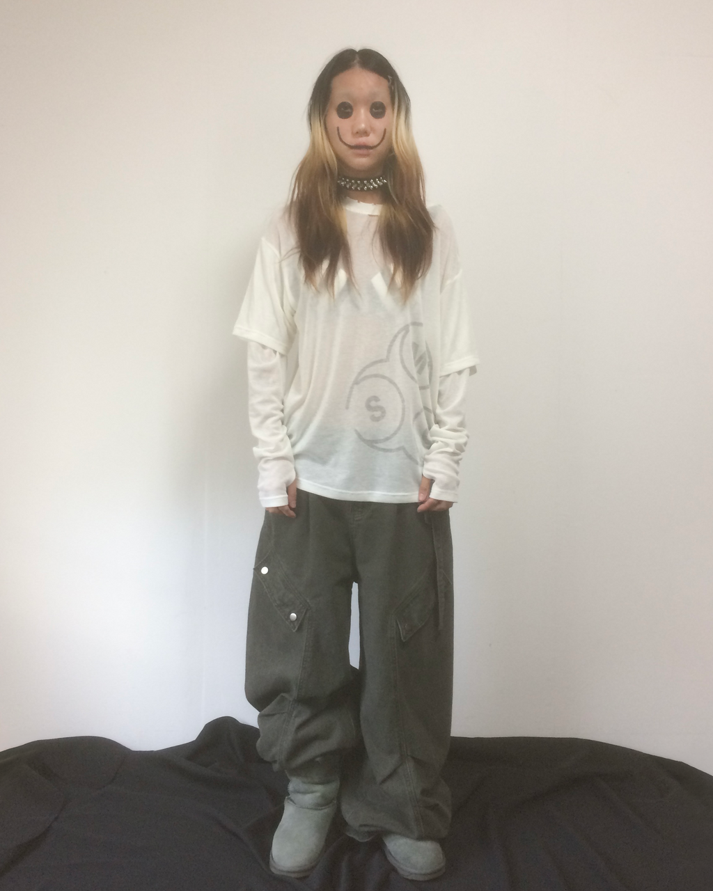 Multi Pocket Wide Cargo Pants