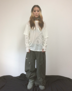 Multi Pocket Wide Cargo Pants