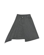 Asymmetric Layered Skirt