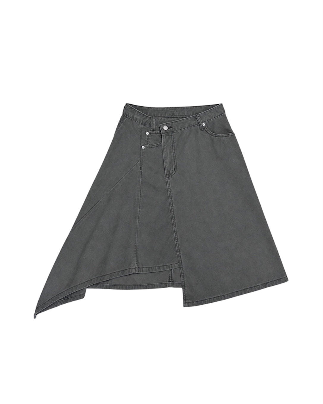 Asymmetric Layered Skirt